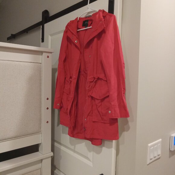J. Crew Jackets & Blazers - GREAT BRIGHT RED J.CREW SMALL PETITE PERFECT RAIN JACKET